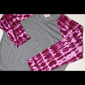 Like New XS Tie Dye LulaRoe Randy Raglan